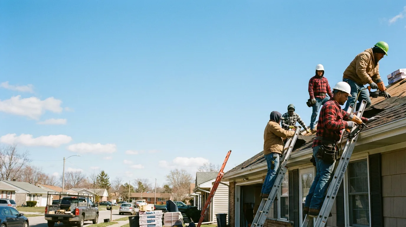Roofing in Burnettsville, IN near me